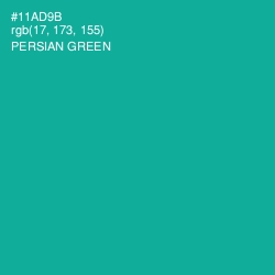 #11AD9B - Persian Green Color Image